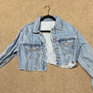 J Galt women’s cropped denim jacket small